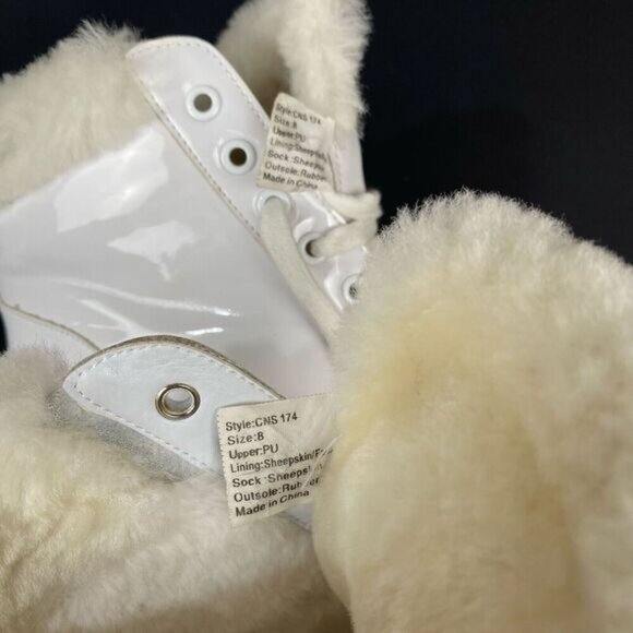 Women's brooke boot Cloud Nine with sheepskin in white size 8 style CNS 174 - Picture 11 of 15